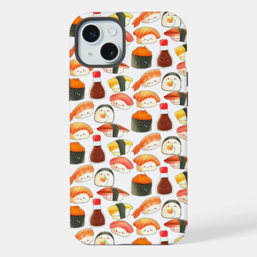 かわいい寿司 iPhoneケース (裏面)
