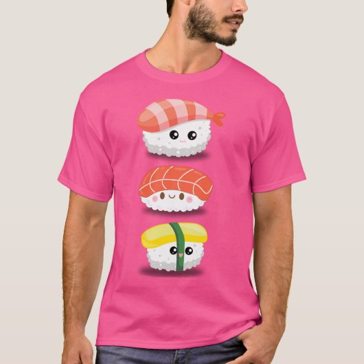 かわいい寿司 Tシャツ (正面)