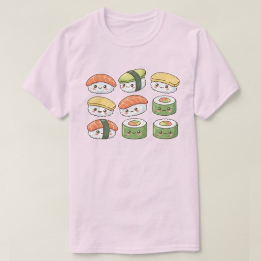 かわいい寿司Squad Tシャツ (デザイン正面)