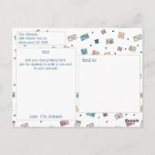 かわいい封筒レッツペンパール先生 ポストカード (裏面)