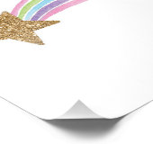 かわいい射撃、 発砲スター金ゴールドグリッターレインボーベビーキッズ フォトプリント (角)