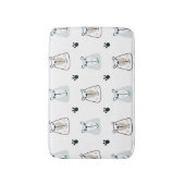 かわいい小おもしろい熊の子供バスルーム バスマット (正面縦)