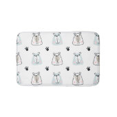 かわいい小おもしろい熊の子供バスルーム バスマット (正面)