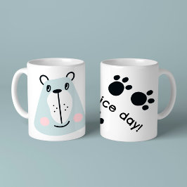 かわいい小おもしろい熊 コーヒーマグカップ