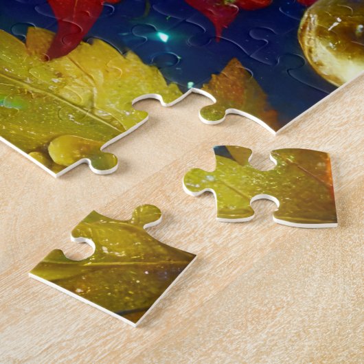 かわいい小お洒落妖精が眠っ空白のて ジグソーパズル (側面)