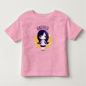 かわいい小かわいいアニメガールパーソナライズされた トドラーTシャツ (正面)