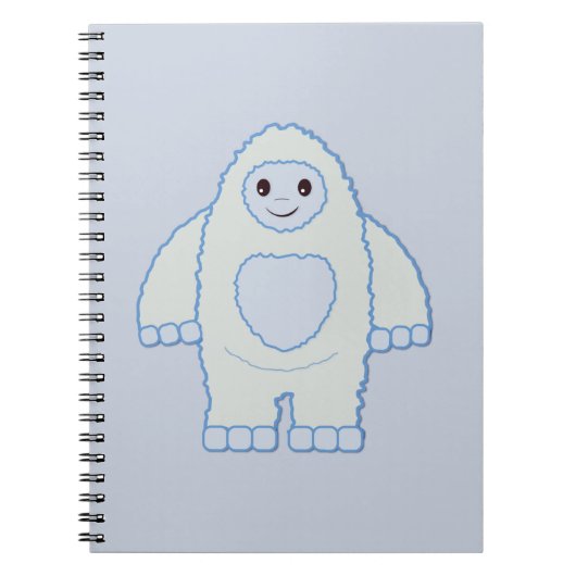 かわいい小さいイエティ ノートブック (正面)