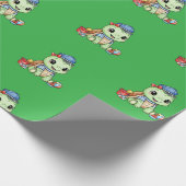 かわいい小さいカメ ラッピングペーパー (角)