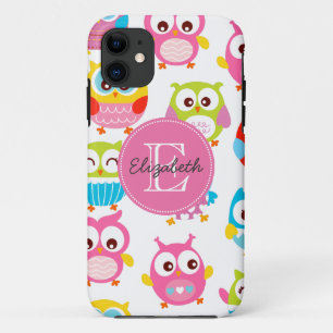 かわいい小さいフモノグラムのクロウ iPhone 11 ケース