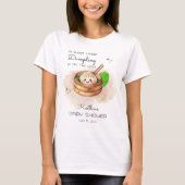 かわいい小さい餃子クワイ テーマのベビーシャワー Tシャツ (正面)
