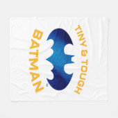 かわいい小さくてタフなバットマンよりも可愛い フリースブランケット (正面(横))