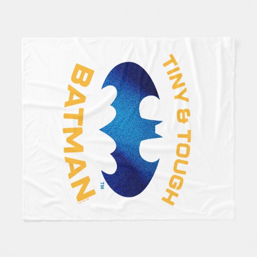 かわいい小さくてタフなバットマンよりも可愛い フリースブランケット (正面(横))