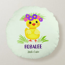 かわいい小さなあひる ラウンドクッション