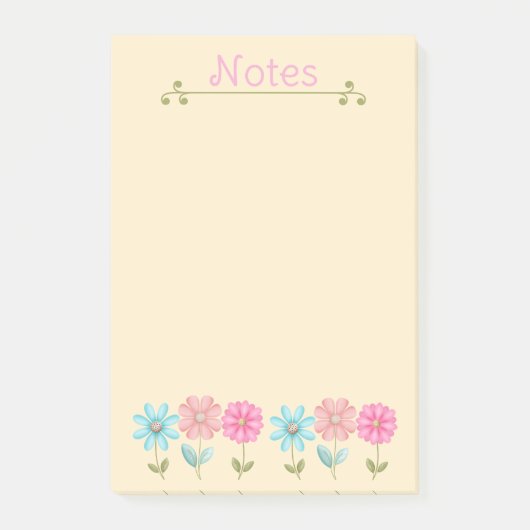 かわいい小さなお花 ポストイット (正面)