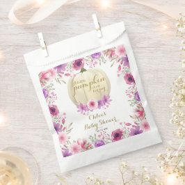 かわいい小さなかぼちゃのフローラ赤ちゃんシャワー フェイバーバッグ