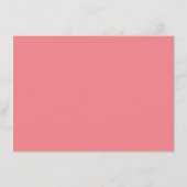 かわいい小さなかぼちゃの女の子ベビーシャワービンゴカード 招待状 (裏面)