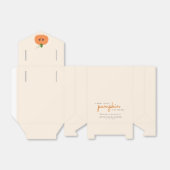 かわいい小さなかぼちゃの途中の赤ちゃんシャワー フェイバーボックス (折り畳みなし)