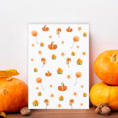 かわいい小さなかぼちゃの途中の赤ちゃんシャワー 招待状