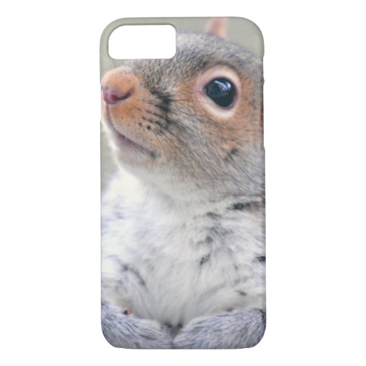 かわいい小さなかわふわの灰色リス Case-Mate iPhoneケース (裏面)