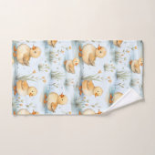 かわいい小さなアヒルのパターン バスタオルセット (ハンドタオル)