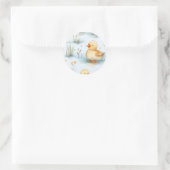 かわいい小さなアヒルのパターン ラウンドシール (バッグ)