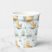 かわいい小さなアヒルのパターン 紙コップ (右)