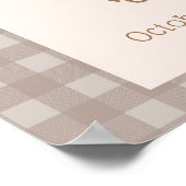 かわいい小さなアヒル農家ベビーシャワーへようこそ ポスター (角)