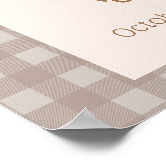 かわいい小さなアヒル農家ベビーシャワーへようこそ ポスター (角)