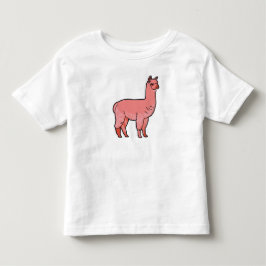 かわいい小さなアルパカ トドラーTシャツ