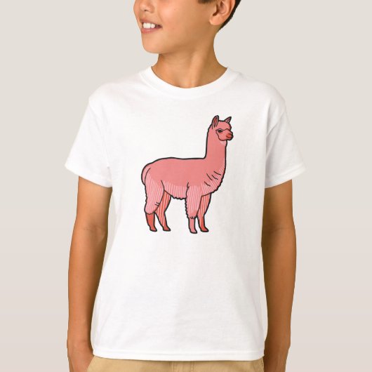 かわいい小さなアルパカ Tシャツ (正面)