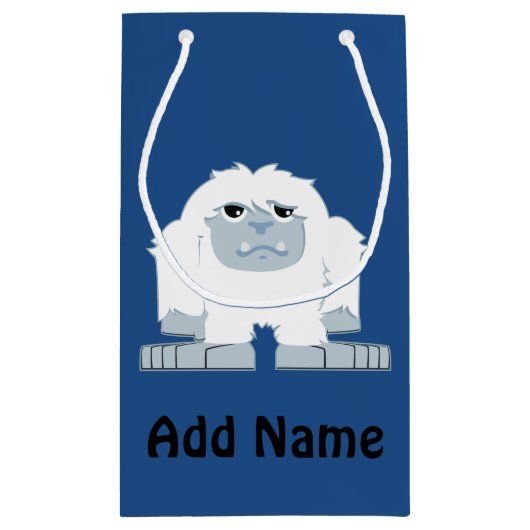 かわいい小さなイェティ スモールペーパーバッグ (裏面)