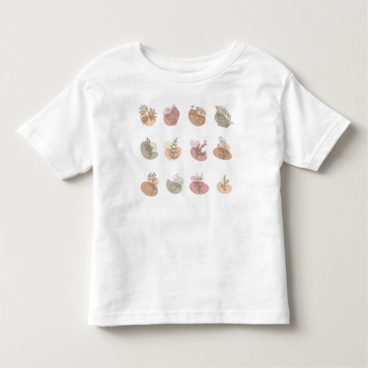 かわいい小さなイラストを持つ幼児と子供のTシャツ トドラーTシャツ (正面)