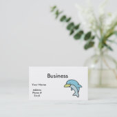 かわいい小さなイルカ 名刺 (スタンド正面)