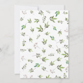 かわいい小さなウミガメの赤ちゃんシャワーの招待状 招待状 (裏面)