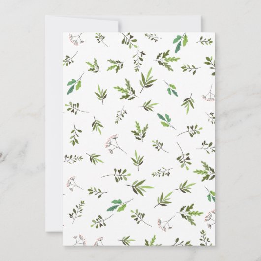 かわいい小さなウミガメの赤ちゃんシャワーの招待状 招待状 (裏面)