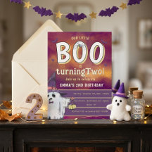 かわいい小さなオバケのハロウィン2歳の誕生日