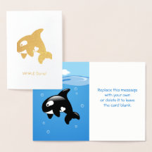 かわいい小さなオルカ – クジラ（よく）出来上がり