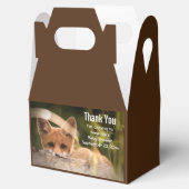 かわいい小さなオレンジの写真ありがとうキツネ フェイバーボックス (オープン)