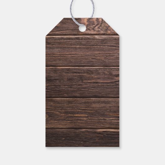 かわいい小さなオレンジ色のキツネ ギフトタグ (裏面)