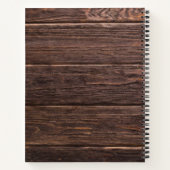 かわいい小さなオレンジ色のキツネ ノートブック (裏面)