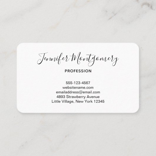 かわいい小さなオレンジ色のキツネ 名刺 (裏面)