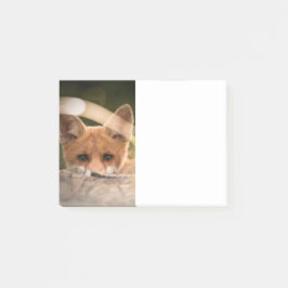 かわいい小さなオレンジ色の狐の写真 ポストイット