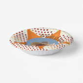 かわいい小さなカウボーイウェスタン水玉模様誕生日 ペーパーボウル (傾斜あり)