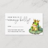 かわいい小さなカエルどのように大きいかママの腹 エンクロージャーカード (正面)