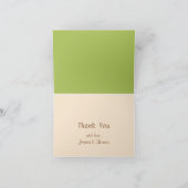 かわいい小さなカボチャのベビーシャワーサンキューカード サンキューカード (内部)