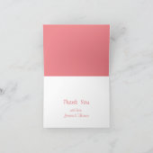 かわいい小さなカボチャの女の子のベビーシャワー サンキューカード (内部)