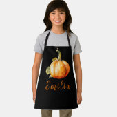 かわいい小さなカボチャの子供の名前 エプロン (インサイチュ)