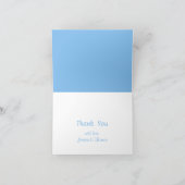 かわいい小さなカボチャの少年たちのベビーシャワー サンキューカード (内部)