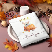 かわいい小さなカボチャ子犬ありがとう赤ちゃんシャワー フェイバーバッグ