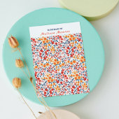 かわいい小さなカラフルな花のブティックジュエリーカード